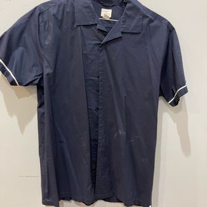 RVCA Mens Shirt Blue white accents.